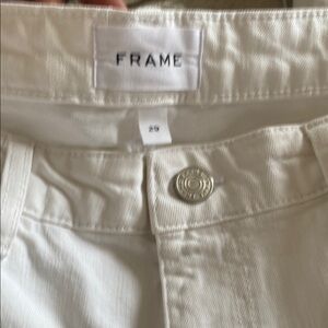 Frame White Denim Jeans